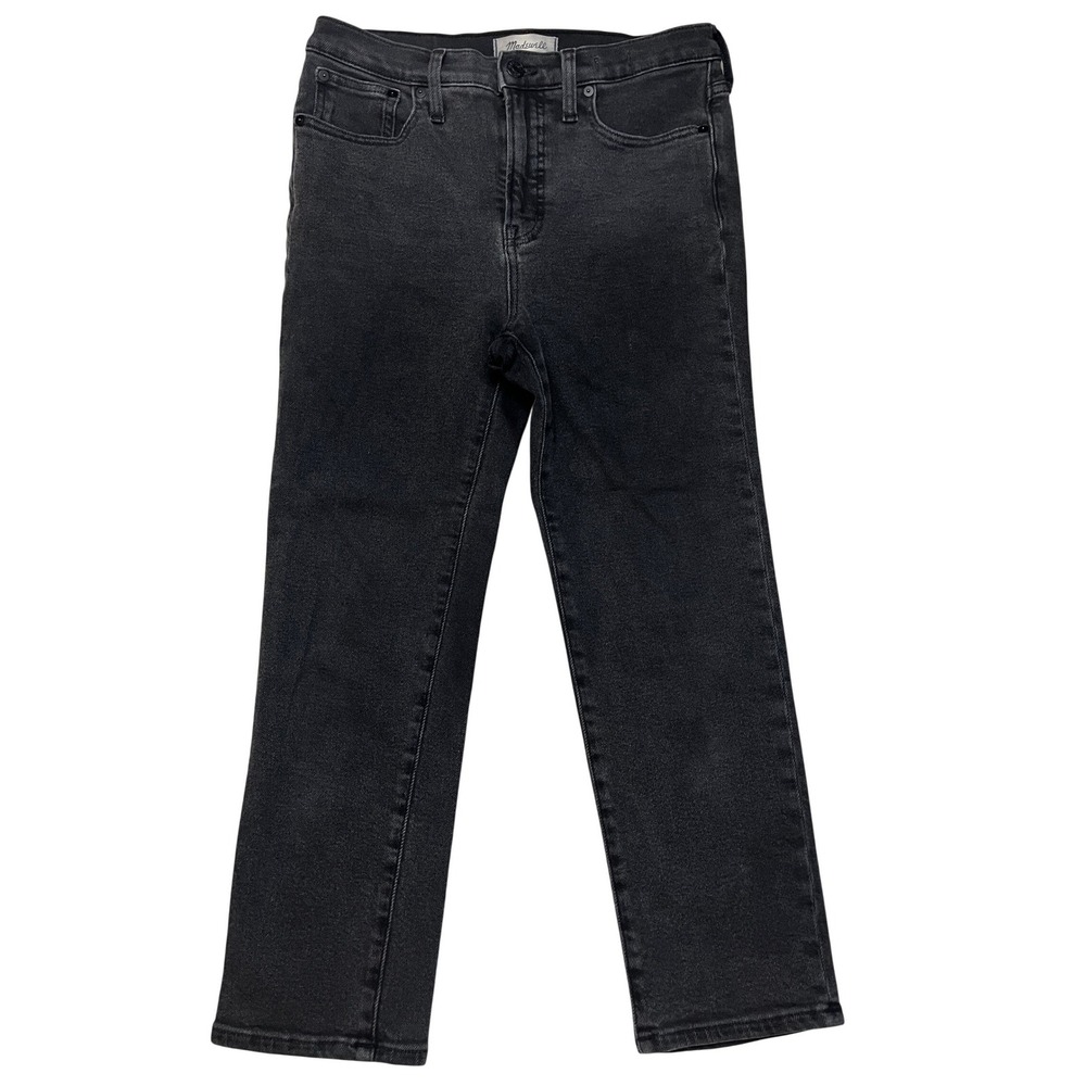 Madewell Jeans Womens 29P Black The Perfect Vintage Jean High Rise Tapered 6816